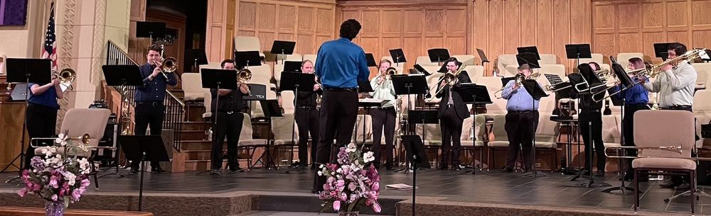 UNC Trombone Choir performing at CTF 2022