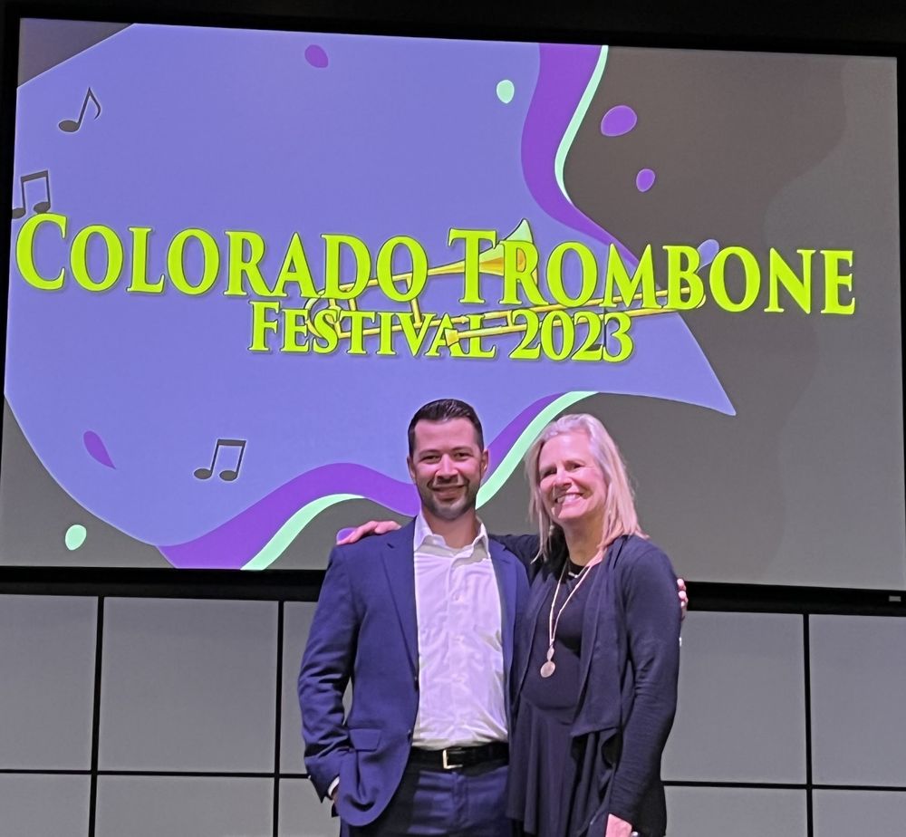 Colorado Trombone Festival 2023 title screen with Sondra Bell