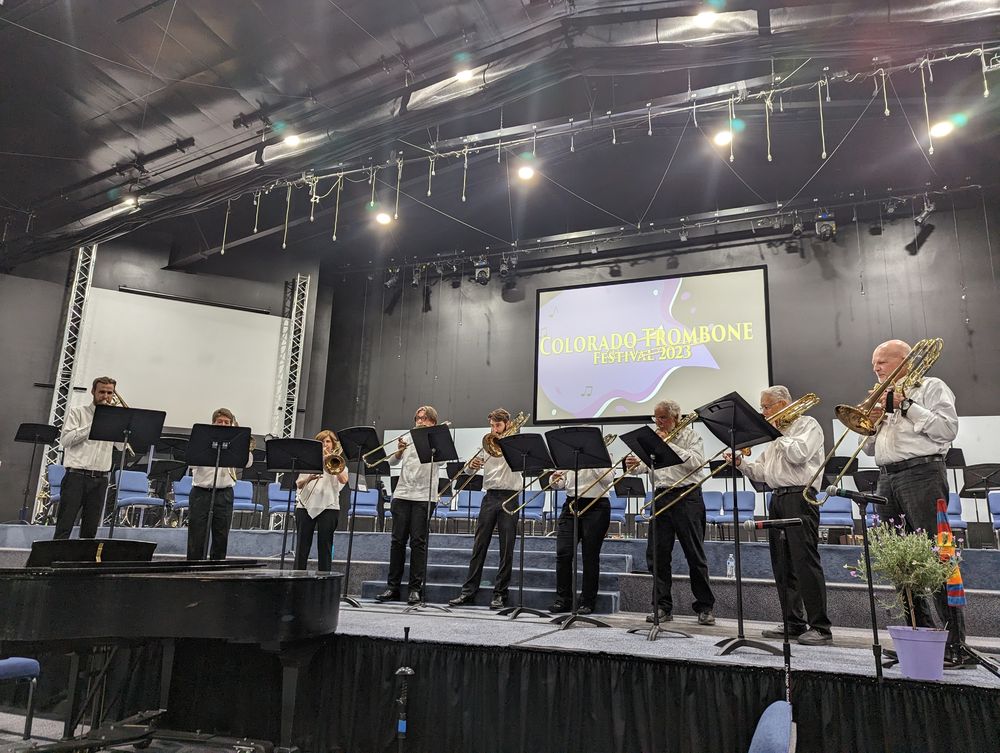 Trombone quartet at CTF 2023