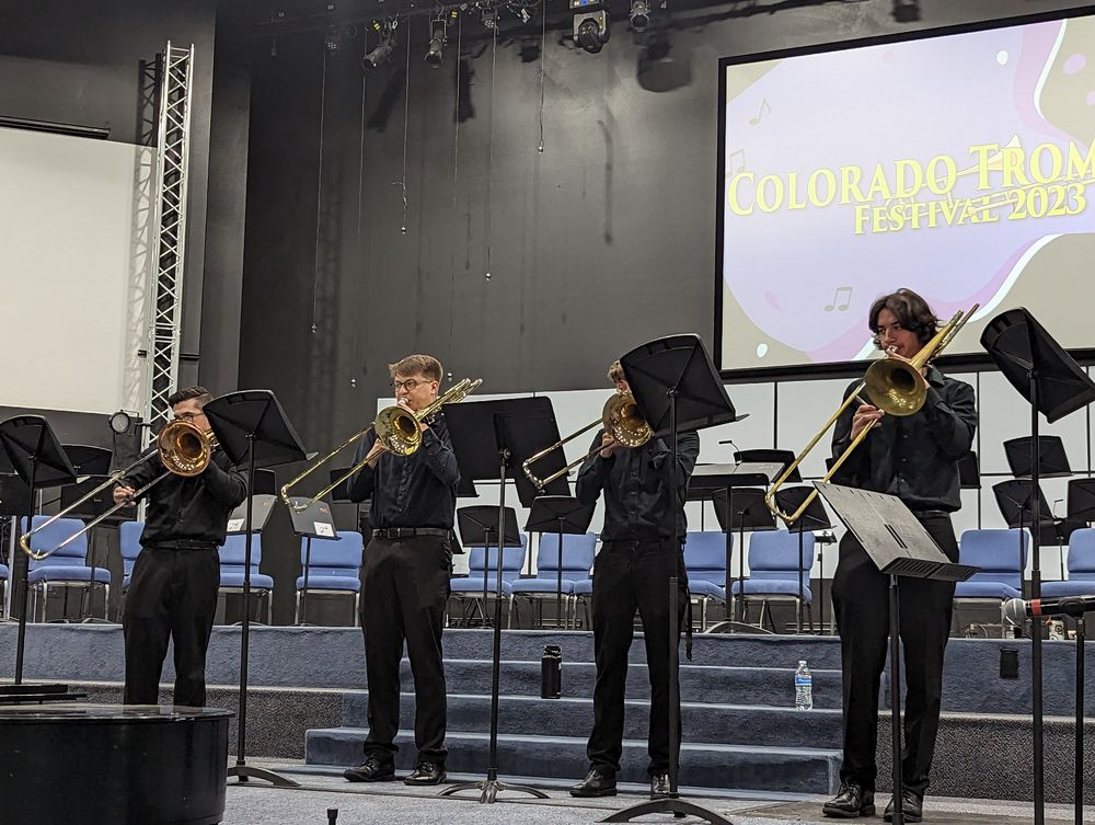 Trombone ensemble at CTF 2023